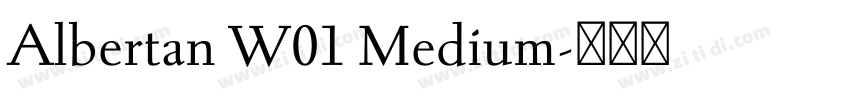 Albertan W01 Medium字体转换